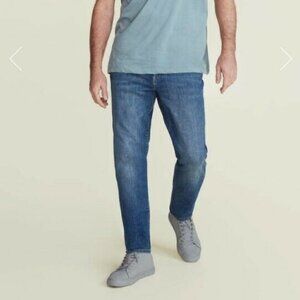 Warp + Weft Men's Jeans ORD Chicago Straight Sz 44 x 36 Tortoise Medium Wash NWT